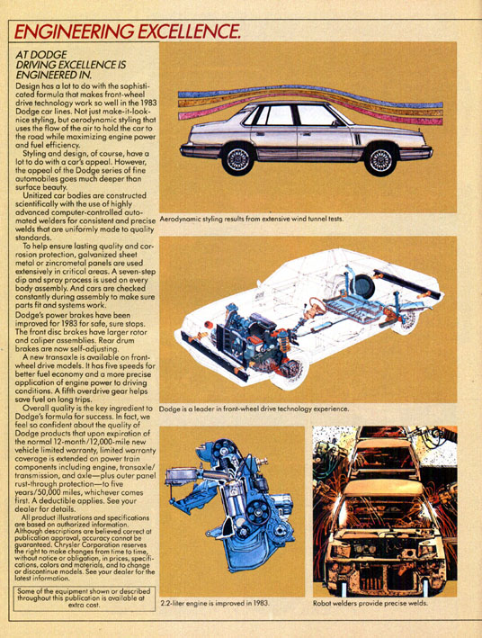 1983 Dodge Brochure Page 3